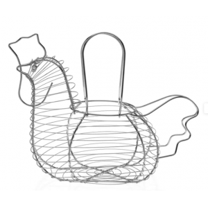 Huevera Versa Gallina 18 x 25 x 35 cm Acero