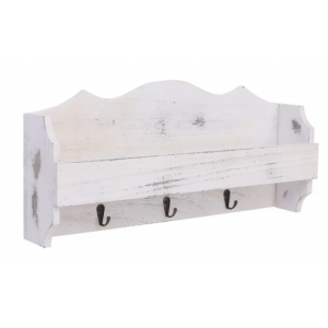 Perchero con estante Clásico Blanco Vida XL