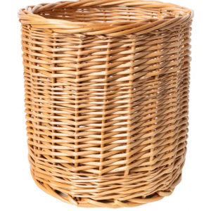 Creative Home Cesta de Mimbre Clara | 21x21x21cm (+/- 2cm) | Cubierta para Maceta Decorativa Tejida a Mano | Macetero Cesta Natural para Flores Planta