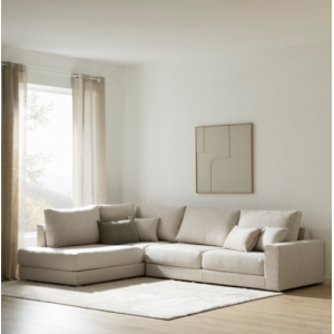 Orson, Sofá rinconera izquierda beige