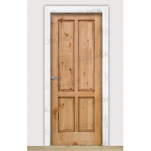 Puerta Block Rústica de Madera Radiante