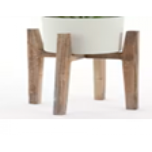 Soporte para plantas de madera marrón claro Alt. 48