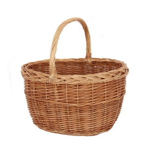 CESTA MIMBRE COLOR MIEL PARA SETAS 43X38X26 ALTURA ASA 44 CM