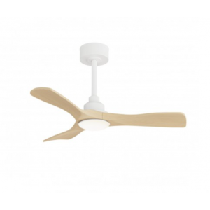 VENTILADOR DE TECHO EXTERIOR CARLA S BLANCO/MADERA 91CM IP44