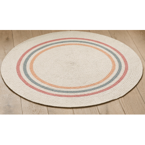 ALFOMBRA REDONDA INFANTIL DE ALGODÓN, ROSINY 100CM