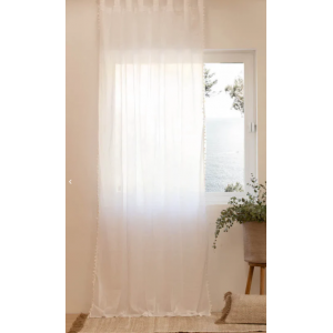 "CORTINA TRANSLÚCIDA DE ALGODÓN