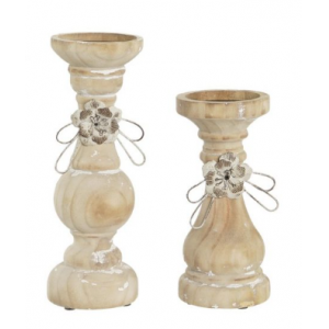 PORTAVELAS DE MADERA