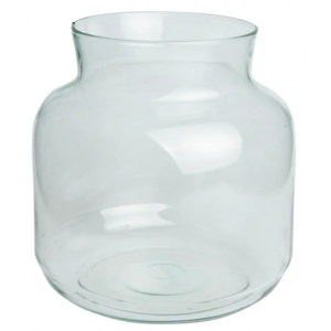 "JARRÓN VIDRIO RECICLADO