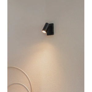 APLIQUE MODERNO NEGRO REGULABLE CON INTERRUPTOR - JEANA LUXE