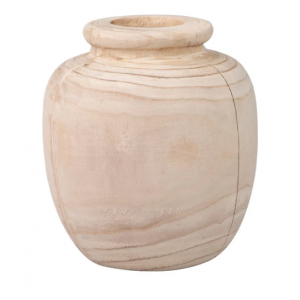 FLORERO MADERA PAULOWNIA 18X18X20 CM