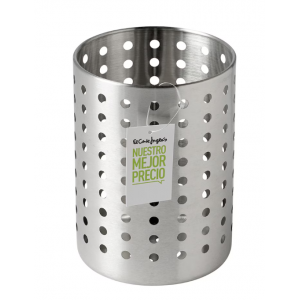 PORTA UTENSILIOS DE ACERO INOXIDABLE MEDIDAS: 16,5 (ALTO) CM