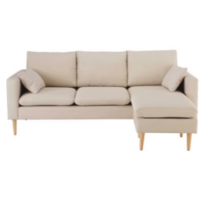 Sofá esquinero de 3/4 plazas beige