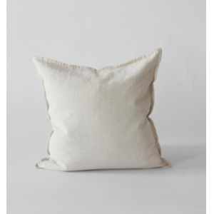 Funda de cojín en lino tejido a mano 100%