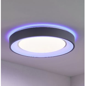 Plafón LED Lindby Lindum, RGB, CCT, control remoto, atenuable