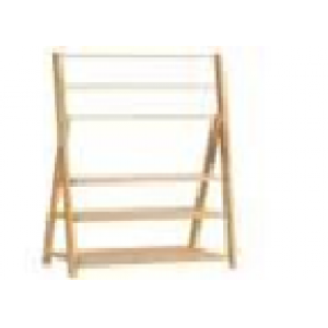 Toallero de Pie de Bambú con 3 Barras Toallero Escalera Plegable con 3