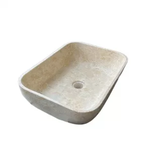 MOSAVIT RINCA Lavabo Sobre Encimera De Piedra Beige