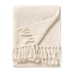 Manta de algodón Ezra Ivory