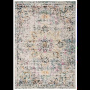 Alfombra gris/dorado 160 x 230