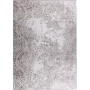 Alfombra vintage oriental beige/blanco 200x275