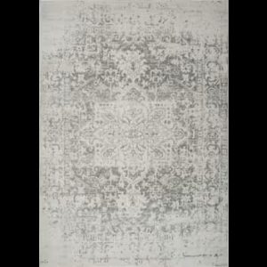 Alfombra vintage oriental gris/blanco 200x275