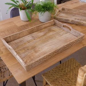 Bandeja madera asas L