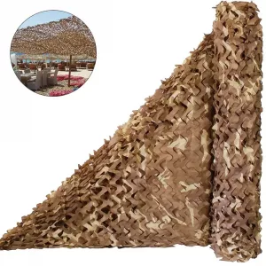 Red de camuflaje versátil, red de camuflaje, red oculta, para caza, camping, tiro, decoración de fiestas, sombrilla, 4 mx 6 m