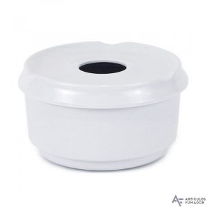 CENICERO PRIVILEGE BLANCO 11 CM PLASTICO