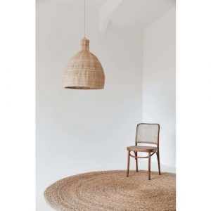 Lámpara colgante Tonga en fibras de palma - Natural - Ø56-H65cm