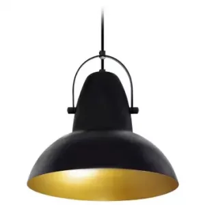 Lámpara colgante metal negro