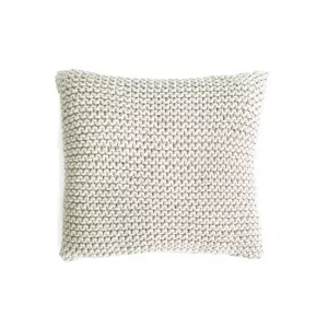 Cojín decorativo Crochet beige 45x45cm