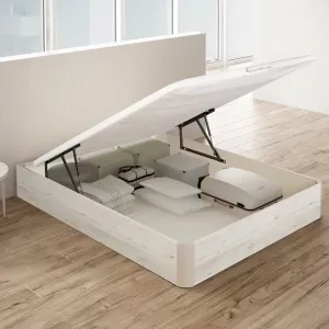 Canapé abatible fácil apertura PIKOLIN con capacidad de almacenaje alta y tapa 3D transpirable con servicio premium en color glaciar - AIRBOX 150x190