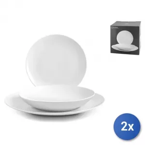 VAJILLA 18 PZAS NEW BONE CHINA MARCA NON