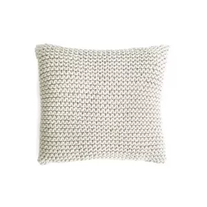 Cojín decorativo Crochet beige 45x45cm