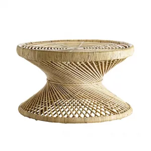 Mesa Centro Redonda Rattan tipo Mimbre VEIRO