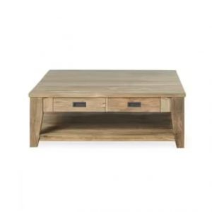 Mesa de centro en teca reciclada maciza