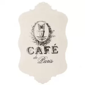 Placa de decoración de metal blanco