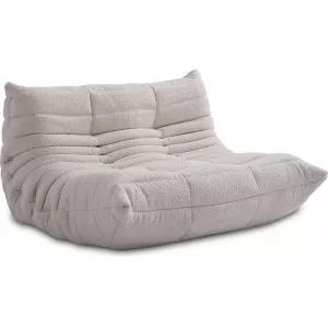 Sofá de 2 plazas Comfort Style - Creamy Boucle/Boucle