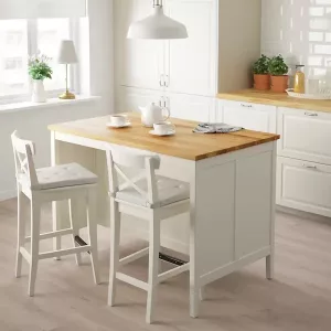 Mesa de cocina, salón o comedor de madera rústica 220x100 cm Kurt