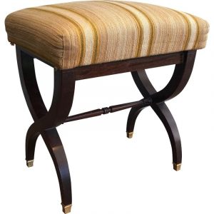 Vintage mahogany stool, 1950